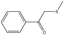 2-(甲基硫烷基)-1-苯基乙酮 结构式