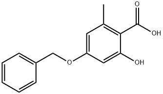 4-benzyloxy-2-hydroxy-6-methylbenzoic acid 结构式