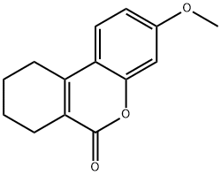 3-methoxy-7,8,9,10-tetrahydro-6H-benzo[c]chromen-6-one 结构式