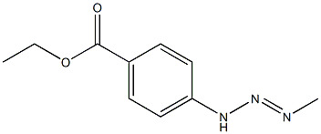 Benzoic acid,4-(3-methyl-2-triazen-1-yl)-, ethyl ester 结构式
