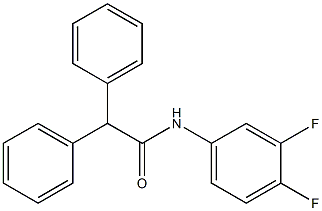 N-(3,4-Difluorophenyl)-2,2-diphenylacetamide, 95% 结构式