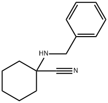 1-(苯甲基氨基)环己甲腈 结构式