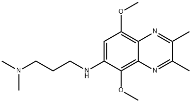N'-(5,8-dimethoxy-2,3-dimethylquinoxalin-6-yl)-N,N-dimethylpropane-1,3-diamine 结构式