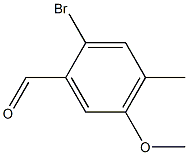 Benzaldehyde, 2-bromo-5-methoxy-4-methyl- 结构式