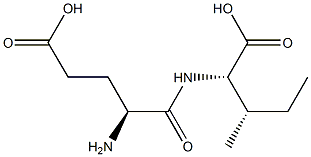 L-Isoleucine, L-a-glutamyl- 结构式