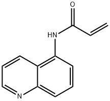 N-(喹啉-5-基)丙烯酰基酰胺 结构式