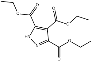 1H-吡唑-3,4,5-三羧酸三乙酯 结构式