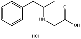 2-[(1-苯基丙烷-2-基)氨基]乙酸盐酸 结构式