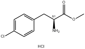 L-4-氯苯丙氨酸甲酯盐酸盐 结构式