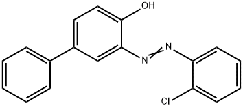 3-[(2-chlorophenyl)diazenyl]-4-biphenylol 结构式