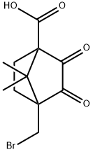4-Bromomethyl-7,7-dimethyl-2,3-dioxo-bicyclo[2.2.1]heptane-1-carboxylic acid 结构式