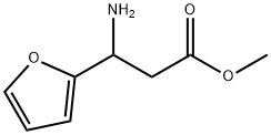 3-氨基-3-(呋喃-2-基)丙酸甲酯 结构式