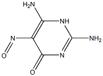 2,4-二氨基-5-亚硝基-6-羟基嘧啶 结构式