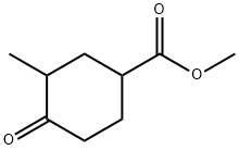 3-甲基-4-氧代环己烷甲酸甲酯 结构式