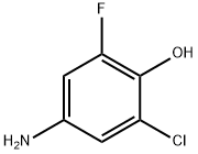 2-氟-4-氨基-6-氯苯酚 结构式