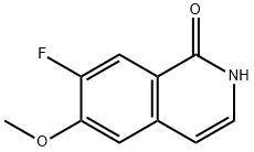 7-FLUORO-6-METHOXYISOQUINOLIN-1(2H)-ONE 结构式
