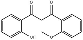 1-(2-羟基苯基)-3-(2-甲氧基苯基)丙烷-1,3-二酮 结构式