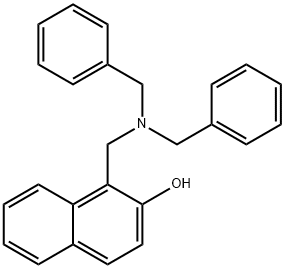 1-[(dibenzylamino)methyl]naphthalen-2-ol 结构式