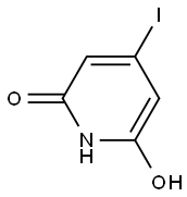 6-羟基-4-碘吡啶-2(1H)-酮 结构式