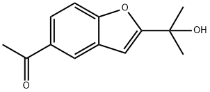 5-ACETYL-2-(1-HYDROXY-1-METHYLETHYL)BENZOFURAN 结构式