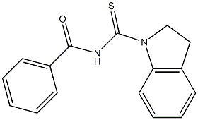 N-(2,3-dihydro-1H-indol-1-ylcarbonothioyl)benzamide 结构式