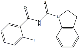 N-(2,3-dihydro-1H-indol-1-ylcarbonothioyl)-2-iodobenzamide 结构式