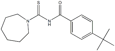 N-(1-azepanylcarbonothioyl)-4-tert-butylbenzamide 结构式