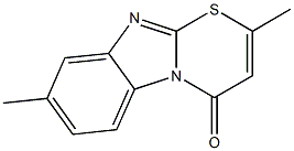 4H-[1,3]Thiazino[3,2-a]benzimidazol-4-one,2,8-dimethyl- 结构式