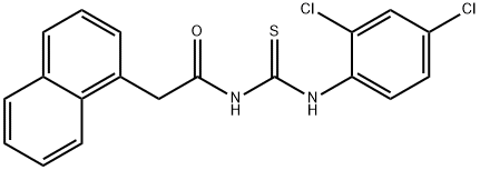 N-{[(2,4-dichlorophenyl)amino]carbonothioyl}-2-(1-naphthyl)acetamide 结构式
