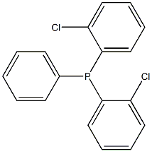 Phosphine, bis(2-chlorophenyl)phenyl- 结构式
