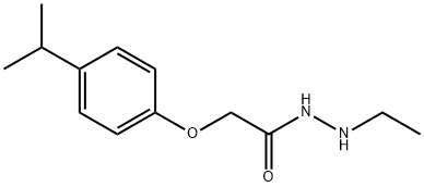 N'-ethyl-2-(4-propan-2-ylphenoxy)acetohydrazide 结构式