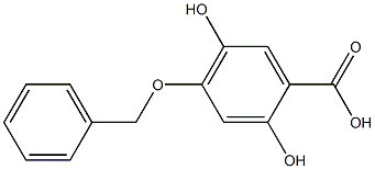 Benzoic acid, 2,5-dihydroxy-4-(phenylmethoxy)- 结构式