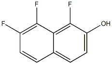 2-Naphthalenol, 1,7,8-trifluoro- 结构式