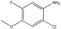 2-Chloro-5-fluoro-4-methoxyaniline 结构式