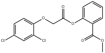 methyl 2-{[(2,4-dichlorophenoxy)acetyl]oxy}benzoate 结构式