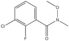 Benzamide, 3-chloro-2-fluoro-N-methoxy-N-methyl- 结构式