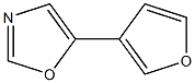 5-(furan-3-yl)-1,3-oxazole 结构式