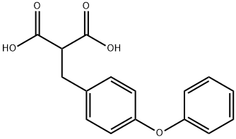 2-[(4-Phenoxyphenyl)methyl]propanedioic acid 结构式