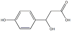 3-羟基-3-(4-羟基苯基)丙酸 结构式