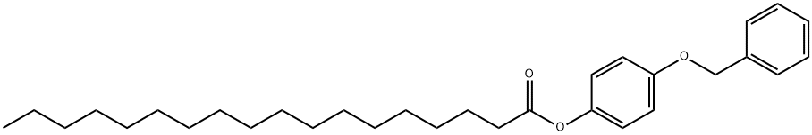 十八烷酸,4-(苯基甲氧基)苯基酯 结构式