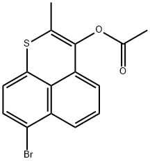 7-bromo-2-methylbenzo[de]thiochromen-3-yl acetate 结构式