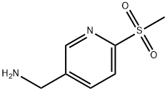 (6-(甲磺酰基)吡啶-3-基)甲胺 结构式