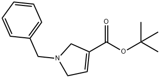 1-苄基-2,5-二氢-1H-吡咯-3-羧酸叔丁酯 结构式