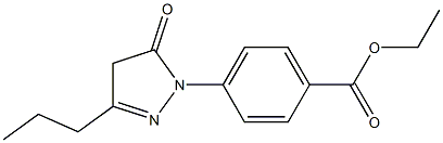 4-(5-氧代-3-丙基-4,5-二氢-1H-吡唑-1-基)苯甲酸乙酯 结构式