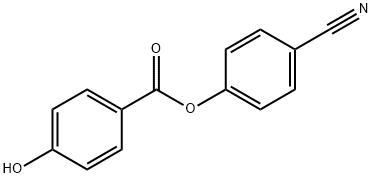 4-氰基苯基 4-羟基苯甲酸酯 结构式