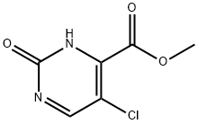 5-氯-2-氧代-2,3-二氢嘧啶-4-甲酸甲酯 结构式