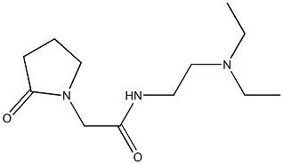 1-Pyrrolidineacetamide, N-[2-(diethylamino)ethyl]-2-oxo- 结构式