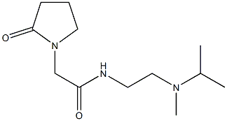 1-Pyrrolidineacetamide, N-[2-[methyl(1-methylethyl)amino]ethyl]-2-oxo- 结构式
