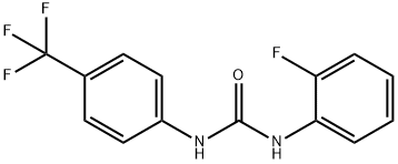 N-(2-fluorophenyl)-N-[4-(trifluoromethyl)phenyl]-Urea 结构式