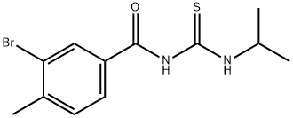 3-bromo-N-[(isopropylamino)carbonothioyl]-4-methylbenzamide 结构式